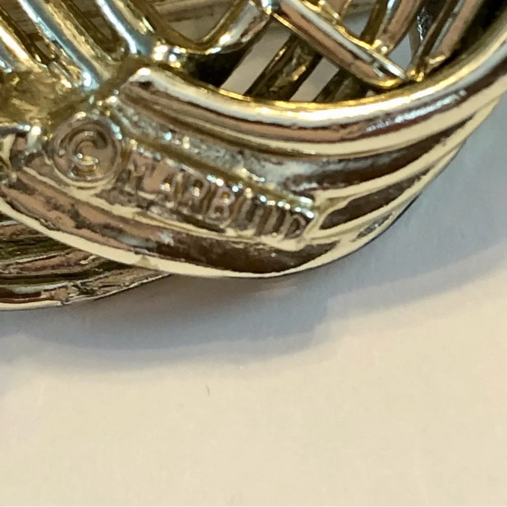 Marboux knot swirl brooch vintage signed